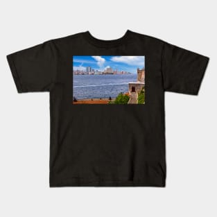 Havana from Castillo de los Tres Santos Reyes Magnos del Morro. Kids T-Shirt